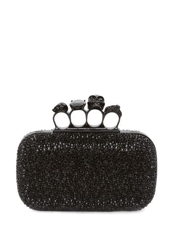 Alexander McQueen Clutch mit Ringen - Schwarz