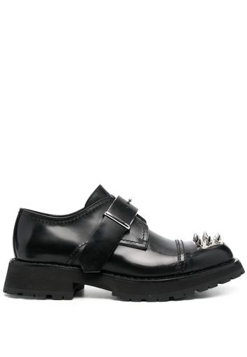 Alexander McQueen studded toe-cap monk shoes - Schwarz