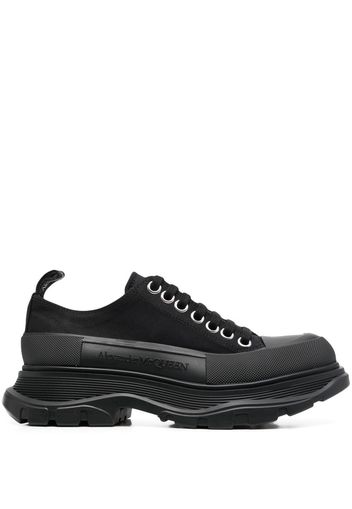 Alexander McQueen lace-up platform sneakers - Schwarz