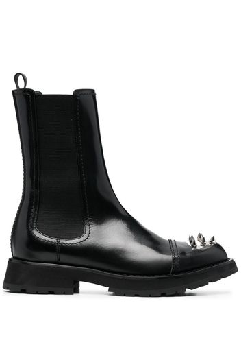 Alexander McQueen Chelsea-Boots mit Nieten - Schwarz