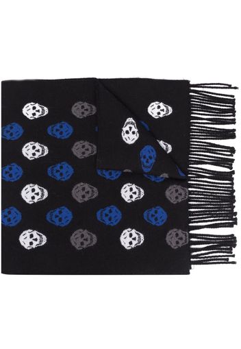 Alexander McQueen skull-print scarf - Schwarz