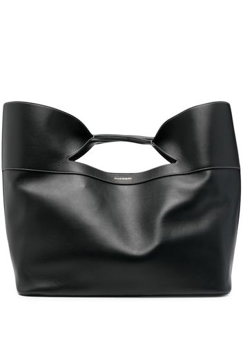 Alexander McQueen The Bow leather tote bag - Schwarz