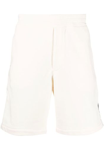 Alexander McQueen side-stripe shorts - Nude