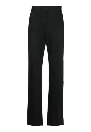 Alexander McQueen straight-leg cotton trousers - Schwarz