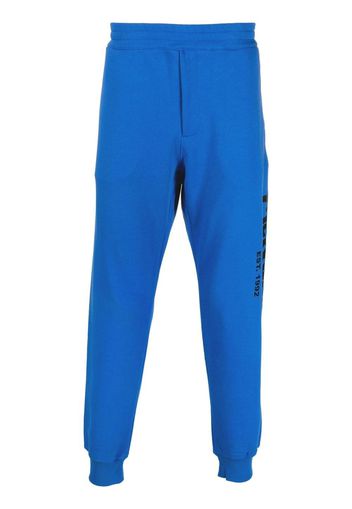 Alexander McQueen logo-print track pants - Blau