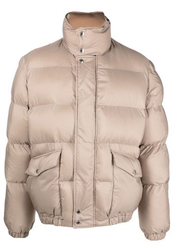 Alexander McQueen Graffiti-print puffer jacket - Nude