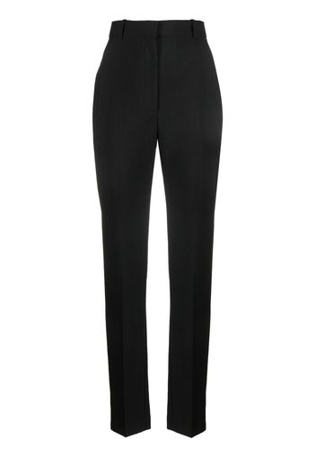 Alexander McQueen high-waisted tailored wool trousers - Schwarz