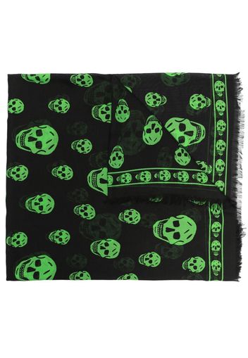 Alexander McQueen skull-print scarf - Schwarz