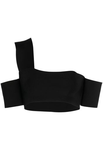 Alexander McQueen off-shoulder bandeau top - Schwarz