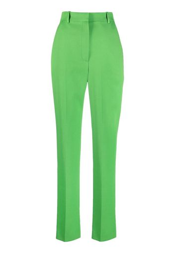 Alexander McQueen high-waisted slim-cut trousers - Grün