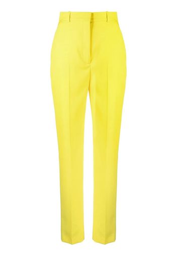 Alexander McQueen high-waisted slim-cut trousers - Gelb