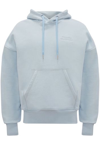 Alexander McQueen Hoodie mit tiefen Schultern - Blau