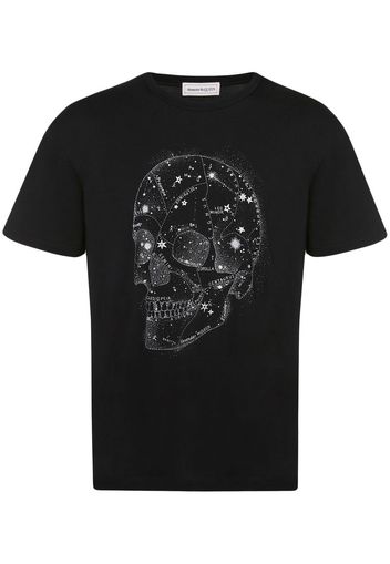 Alexander McQueen T-Shirt mit Totenkopf-Print - Schwarz