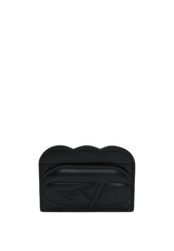 Alexander McQueen Seal logo quilted cardholder - Schwarz