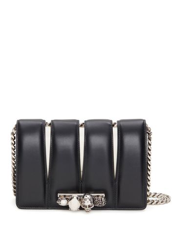 Alexander McQueen Slash studded chain-link bag - Schwarz