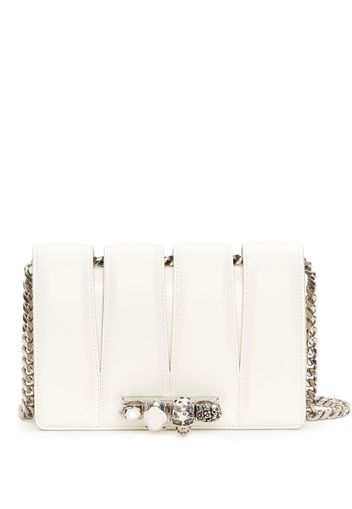 Alexander McQueen Slash stud-detailing chain-link bag - Weiß