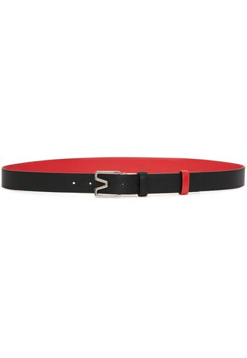 Alexander McQueen Sharp reversible belt - Schwarz