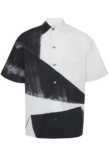 Alexander McQueen Hemd mit grafischem Print - Schwarz