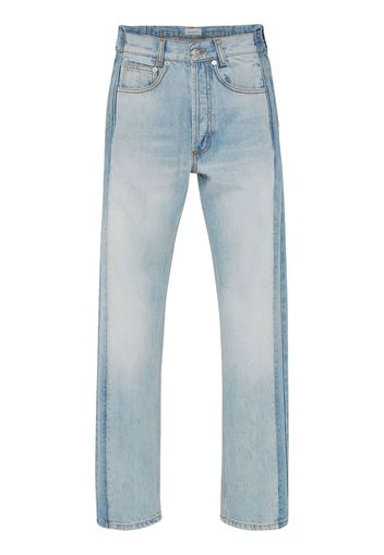 Alexander McQueen Worker Patched straight-leg jeans - Blau