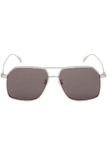 Alexander McQueen Getönte Pilotenbrille - Silber