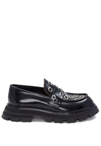 Alexander McQueen Wander eyelet loafers - Schwarz