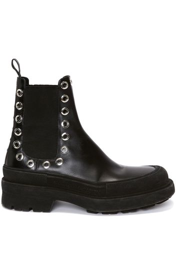 Alexander McQueen eyelet-detail Chelsea boots - Schwarz