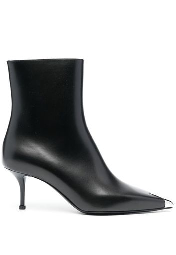 Alexander McQueen 70mm leather ankle boots - Schwarz