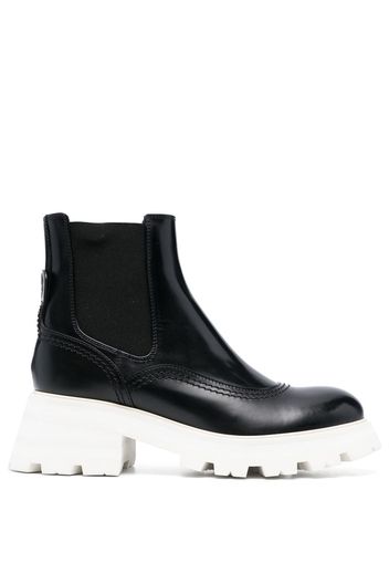 Alexander McQueen Rave leather Chelsea boot - Schwarz