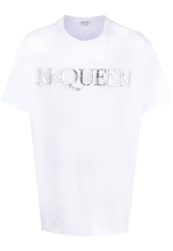 Alexander McQueen logo-print T-shirt - Weiß