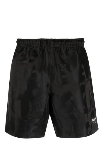 Alexander McQueen logo jacquard swim shorts - Schwarz