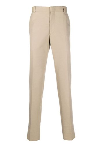 Alexander McQueen tapered mid-rise tailored trousers - Nude