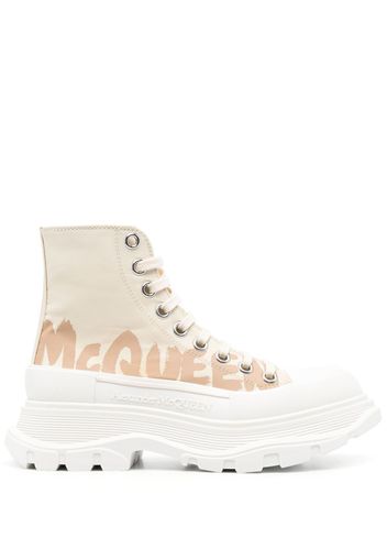 Alexander McQueen Tread Slick high-top sneakers - Nude