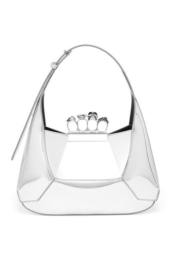 Alexander McQueen Verzierte Schultertasche - Silber