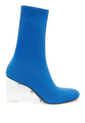 Alexander McQueen Sock-Boots mit Absatz - Blau