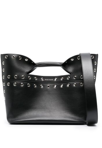 Alexander McQueen The Bow eyelet tote bag - Schwarz