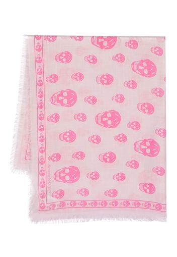 Alexander McQueen skull-print scarf - Rosa