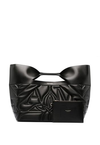 Alexander McQueen Seal logo-embroidered tote bag - Schwarz