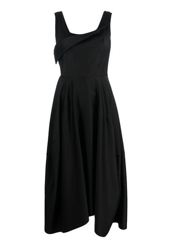 Alexander McQueen sleeveless pleated maxi dress - Schwarz