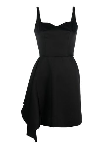 Alexander McQueen sweetheart-neck belted dress - Schwarz