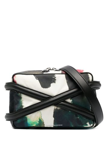 Alexander McQueen all-over graphic-print shoulder bag - Schwarz