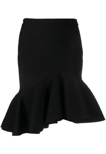 Alexander McQueen asymmetric peplum skirt - Schwarz