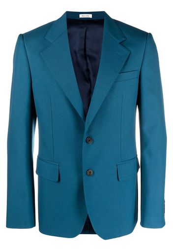 Alexander McQueen tailored single-breasted blazer - Blau