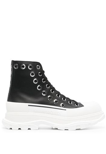 Alexander McQueen Joey eyelet-detail sneakers - Schwarz