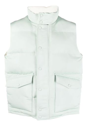 Alexander McQueen logo-print gilet - Grün