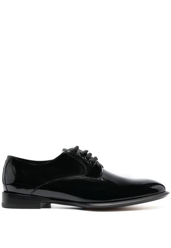 Alexander McQueen patent-leather Oxford shoes - Schwarz