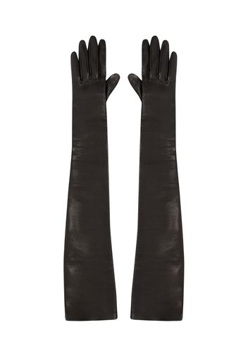 Alexander McQueen Handschuhe aus Lammleder - Schwarz