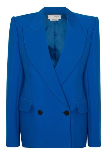 Alexander McQueen Doppelreihiger Blazer - Blau