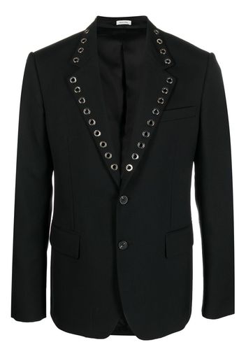 Alexander McQueen eyelet-detail blazer - Schwarz