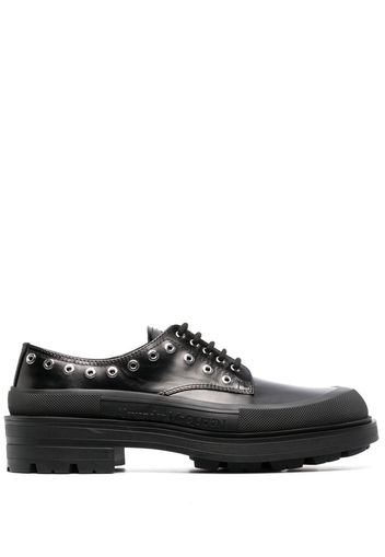 Alexander McQueen chunky-sole derby shoes - Schwarz