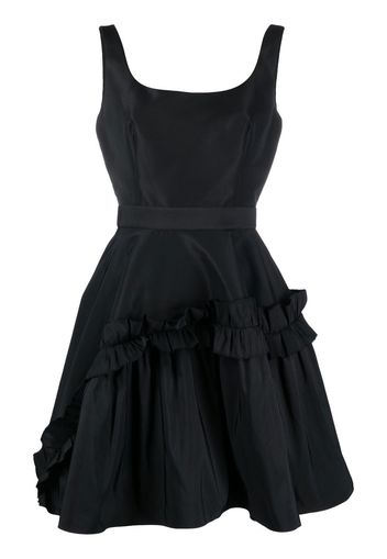 Alexander McQueen ruffle-trim minidress - Schwarz